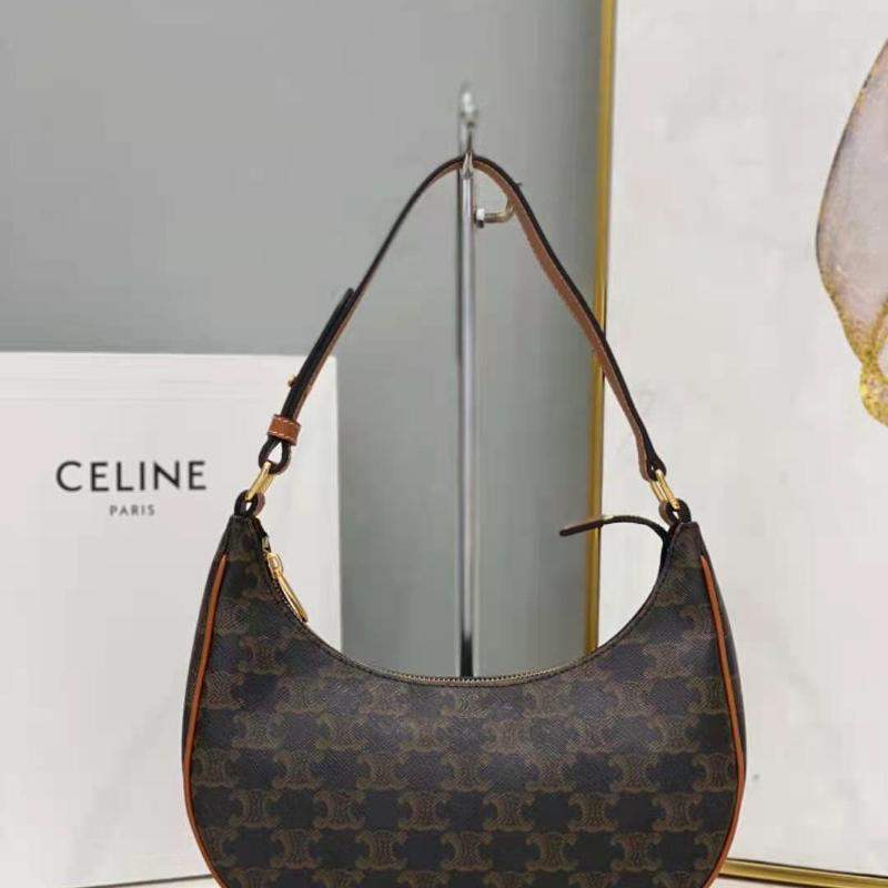 Celine Shoulder Handbag 193952 Printed Brown
